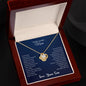 To My Lovely Mom | Thank You - Love Knot Necklace