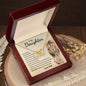 To My Daughter | Neve Forget That I Love You - Interlocking Hearts necklace