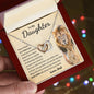To My Daughter | Neve Forget That I Love You - Interlocking Hearts necklace